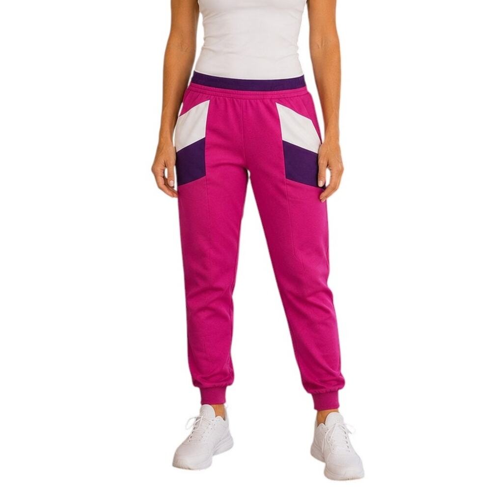 Athletic Works Purple/ Pink Kid's Jogger Pants, XL(14-16)
